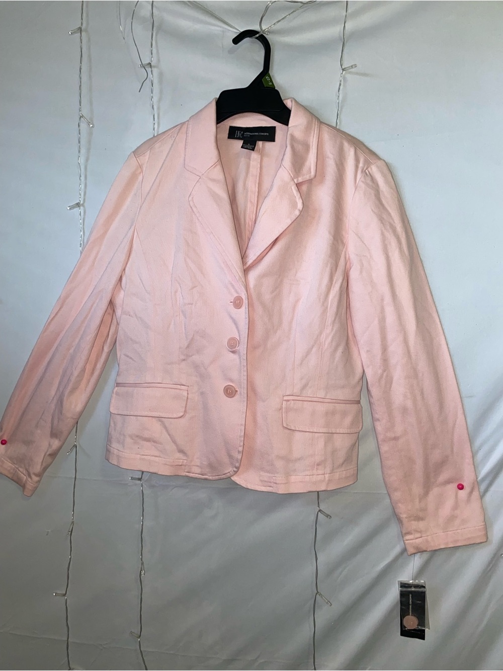 JM Collection Pink Women's Blazer Jacket